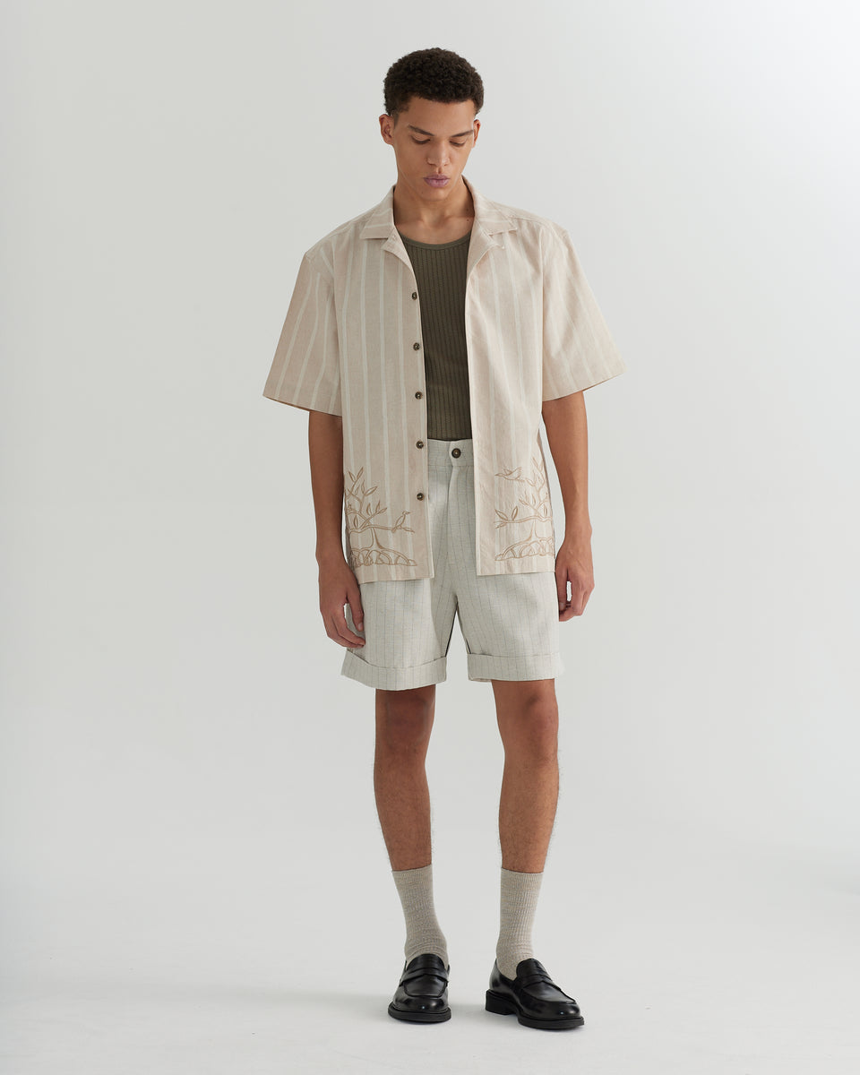 Short Alfaiataria Listrado