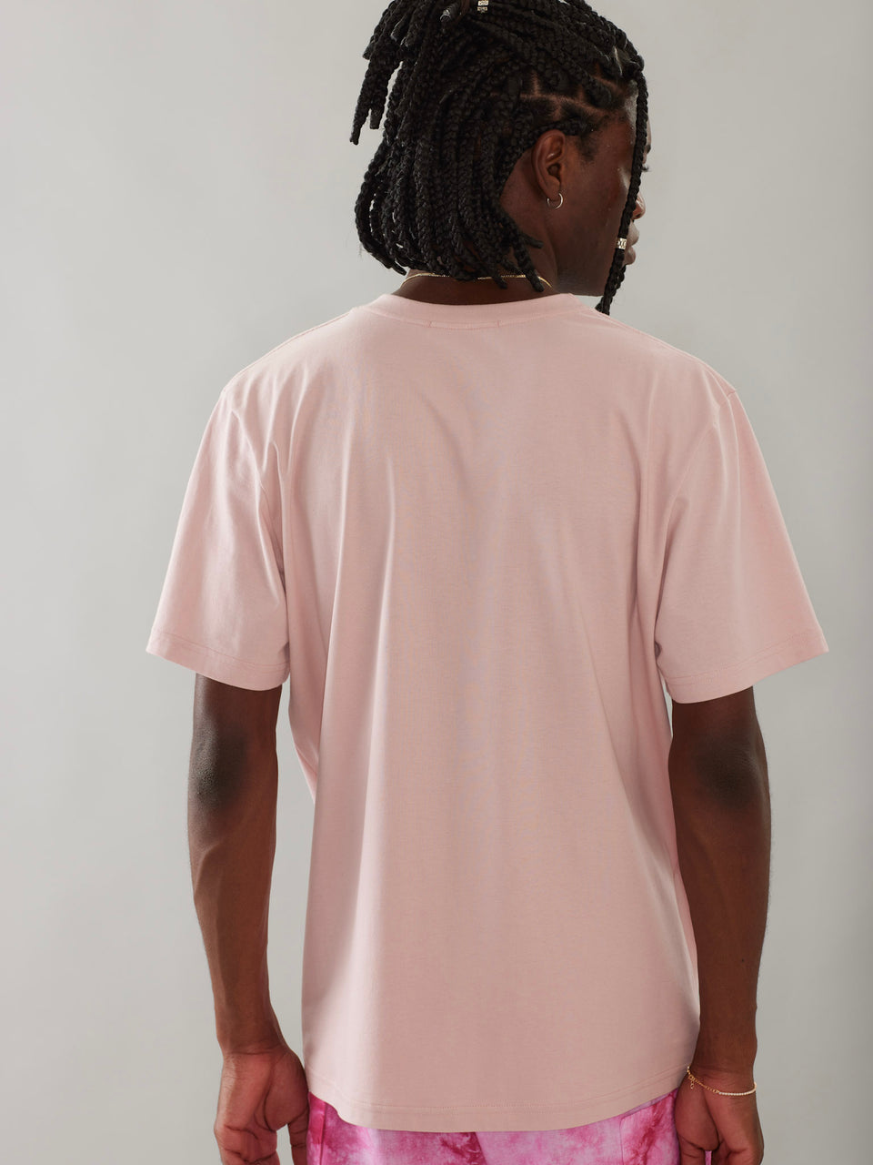 Camiseta Rosa Bordado